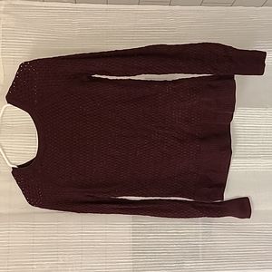 American Eagle Crew Neck Plum/Purple Sweater Size Small